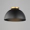 Maxim Lighting Thelonious 16'' Flush Mount, Black/Natural Aged Brass 10029BKNAB - alternate 4